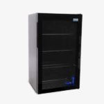 ثلاجة يوجين عرض 3 قدم باب زجاج – اسود