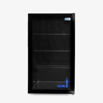 ثلاجة يوجين عرض 3 قدم باب زجاج – اسود